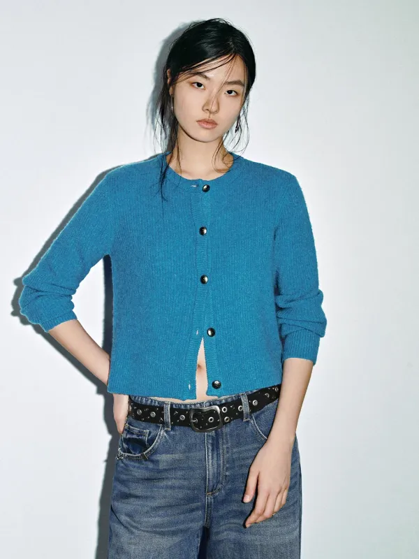 Crew Neck Knitted Cardigans sold by Urban Revivo