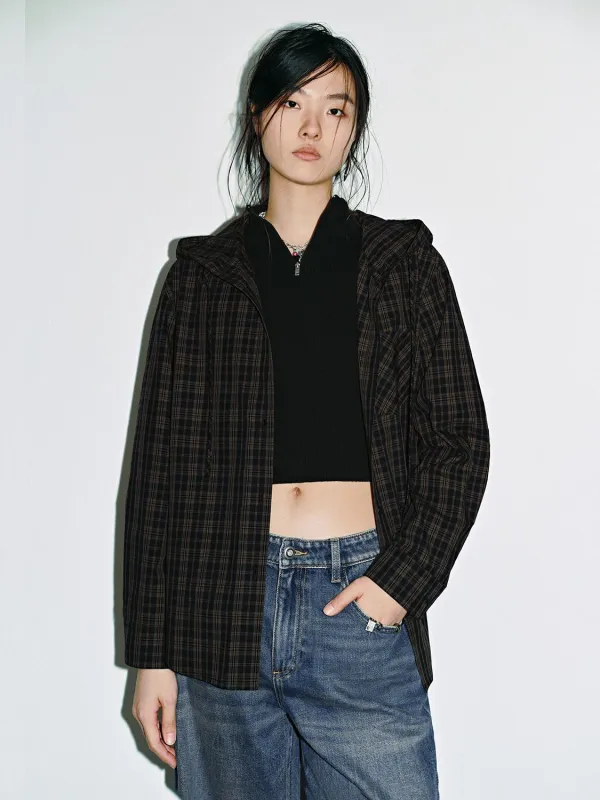 Hooded Check Shirts sold by Urban Revivo