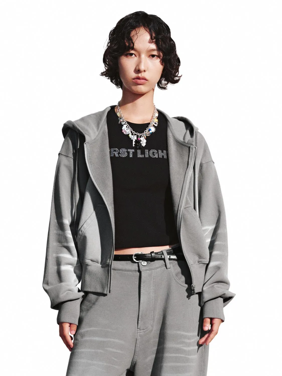 Hooded Drawstring Track Jackets sold by Urban Revivo
