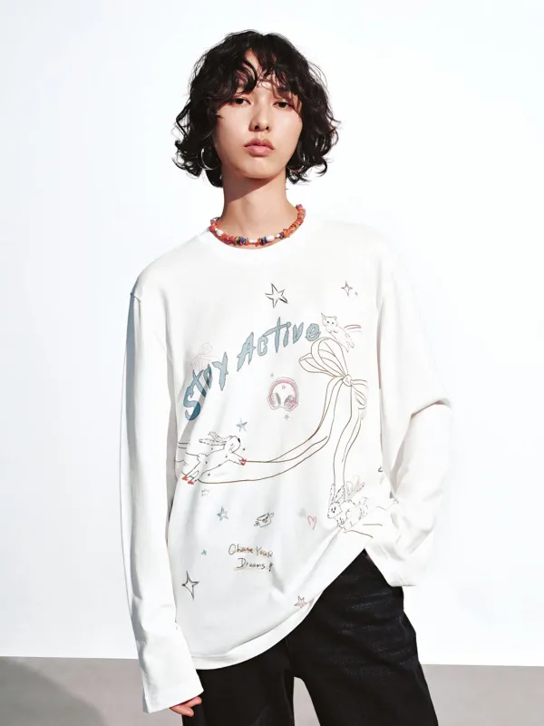 Printed Long Sleeve T-Shirts sold by Urban Revivo