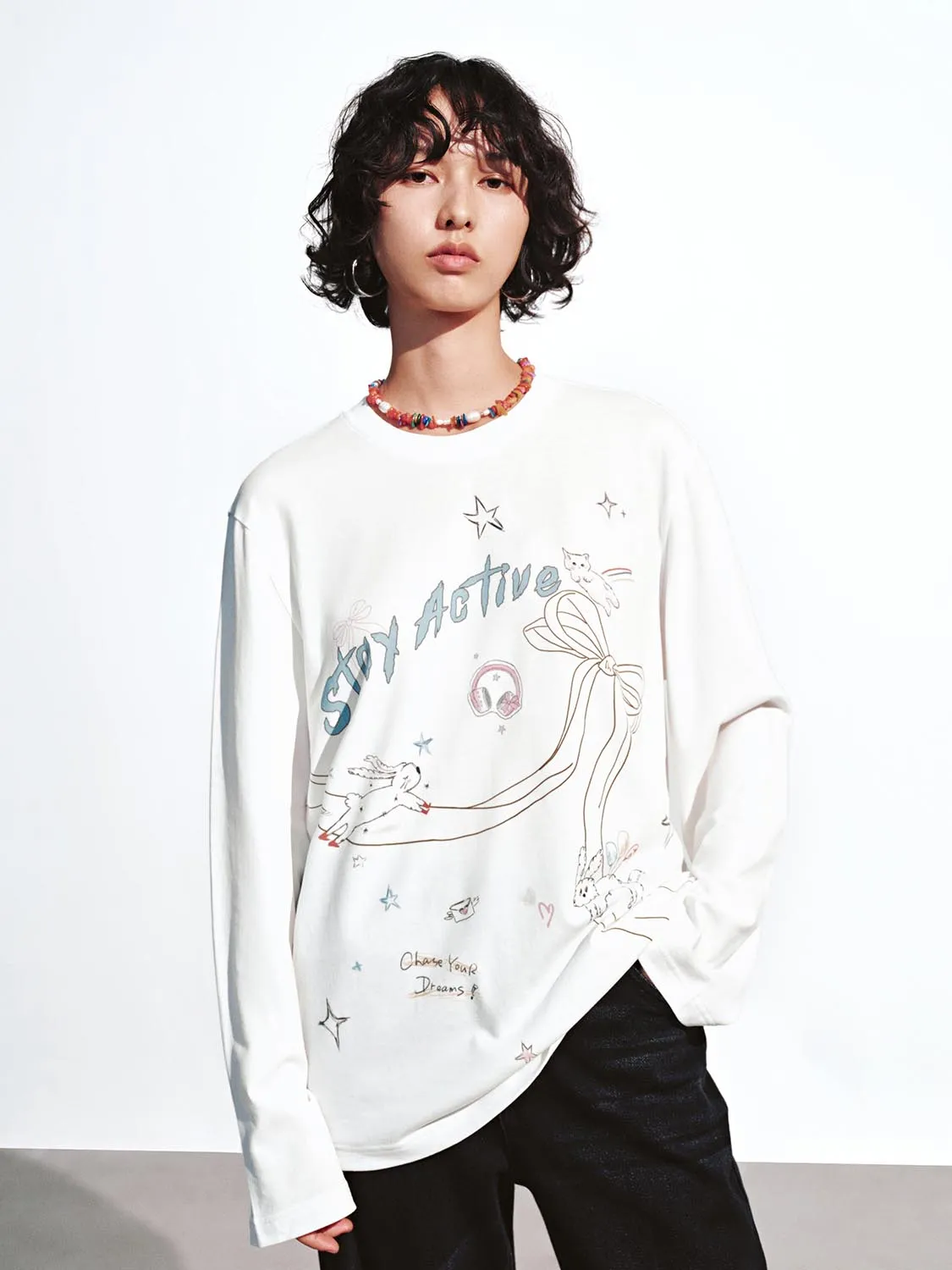 Printed Long Sleeve T-Shirts sold by Urban Revivo