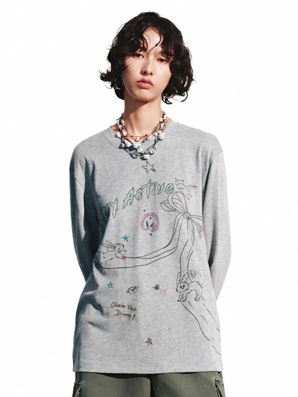 Printed Long Sleeve T-Shirts sold by Urban Revivo