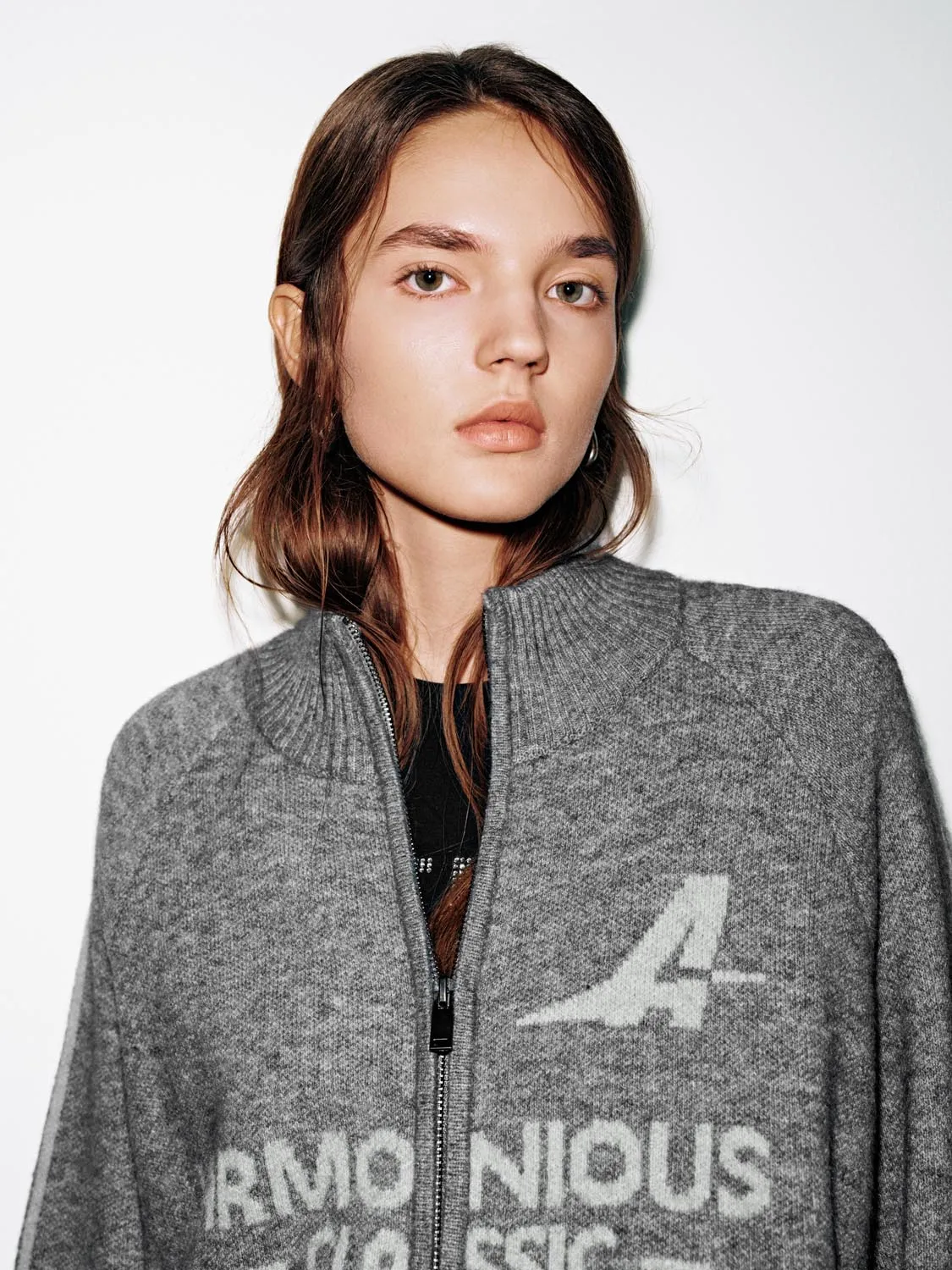 Mock Neck Intarsia Knitted Cardigans sold by Urban Revivo product image thumbnail 3