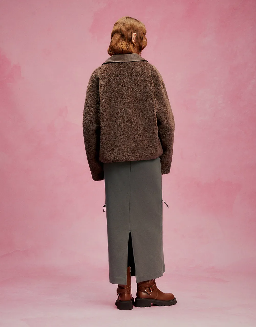 Button Up Furry Coat sold by Urban Revivo product image thumbnail 4