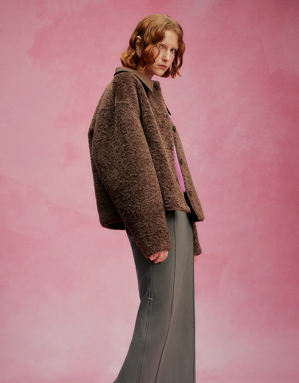 Button Up Furry Coat sold by Urban Revivo product image thumbnail 3