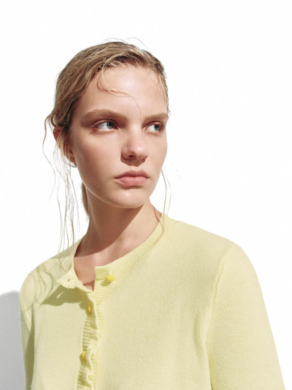 Ruffle Trim Knitted Cardigans sold by Urban Revivo product image thumbnail 3