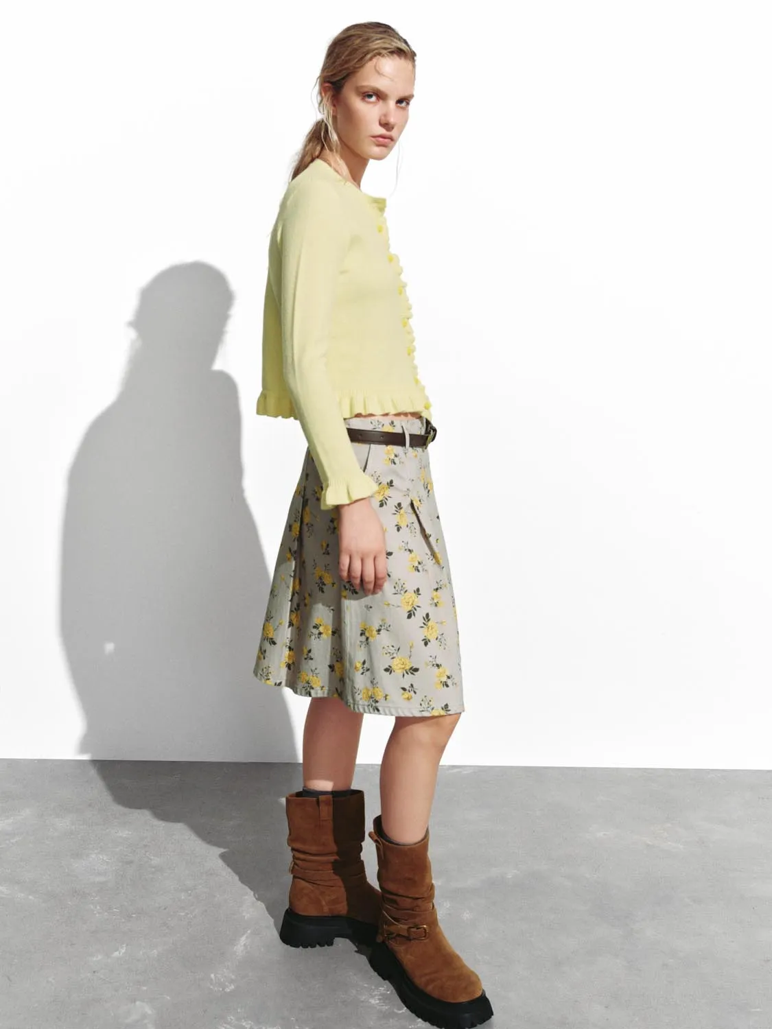 Ruffle Trim Knitted Cardigans sold by Urban Revivo product image thumbnail 5