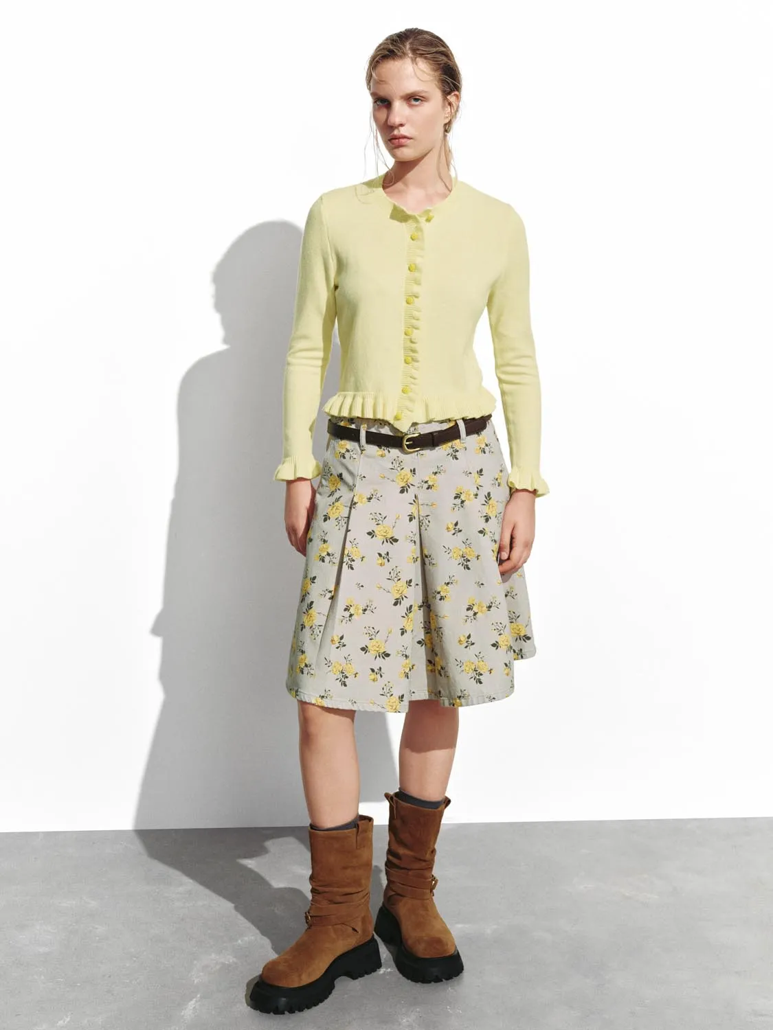 Ruffle Trim Knitted Cardigans sold by Urban Revivo product image thumbnail 4