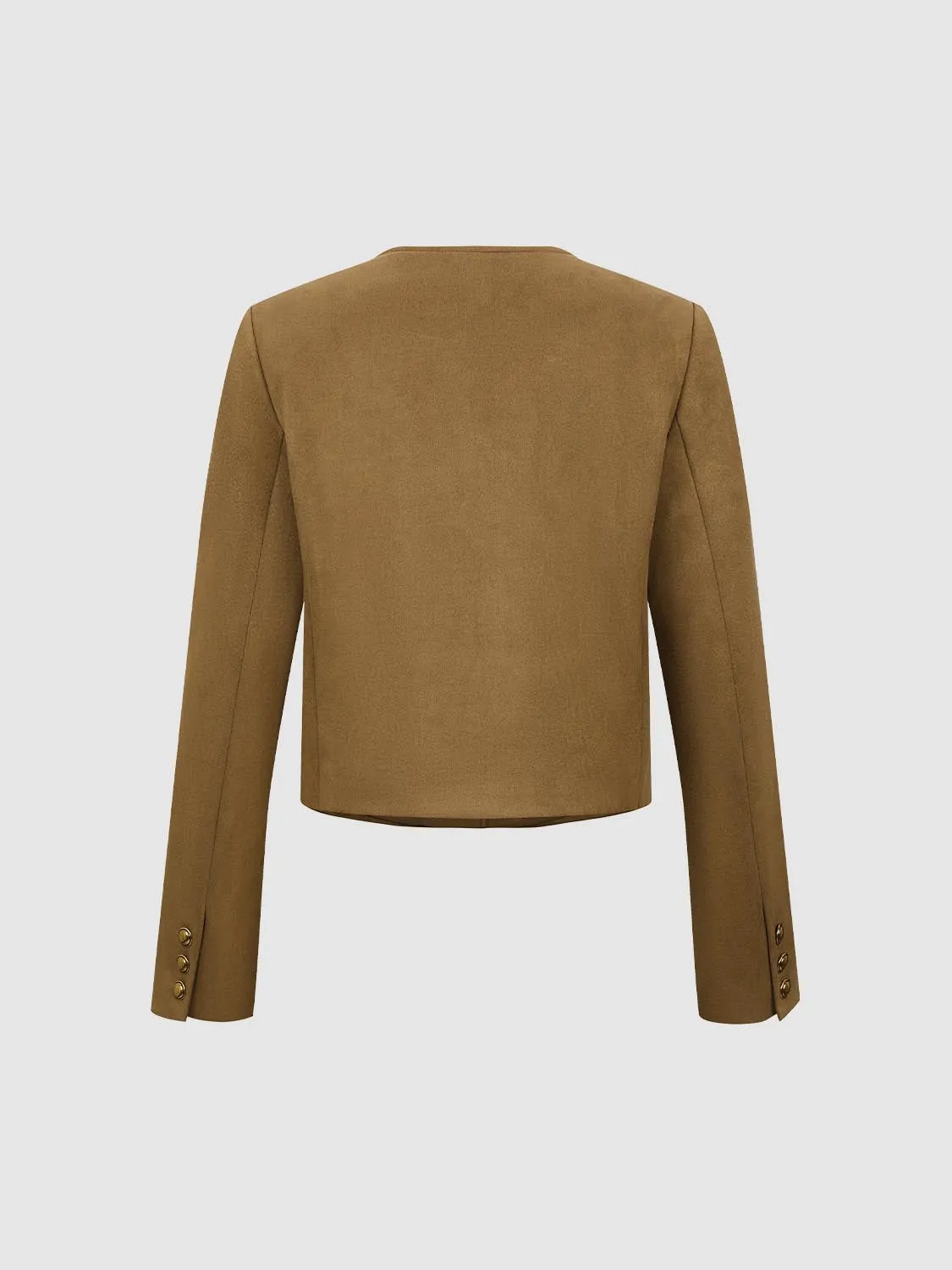 Crew Neck Button Up Jackets sold by Urban Revivo product image thumbnail 5