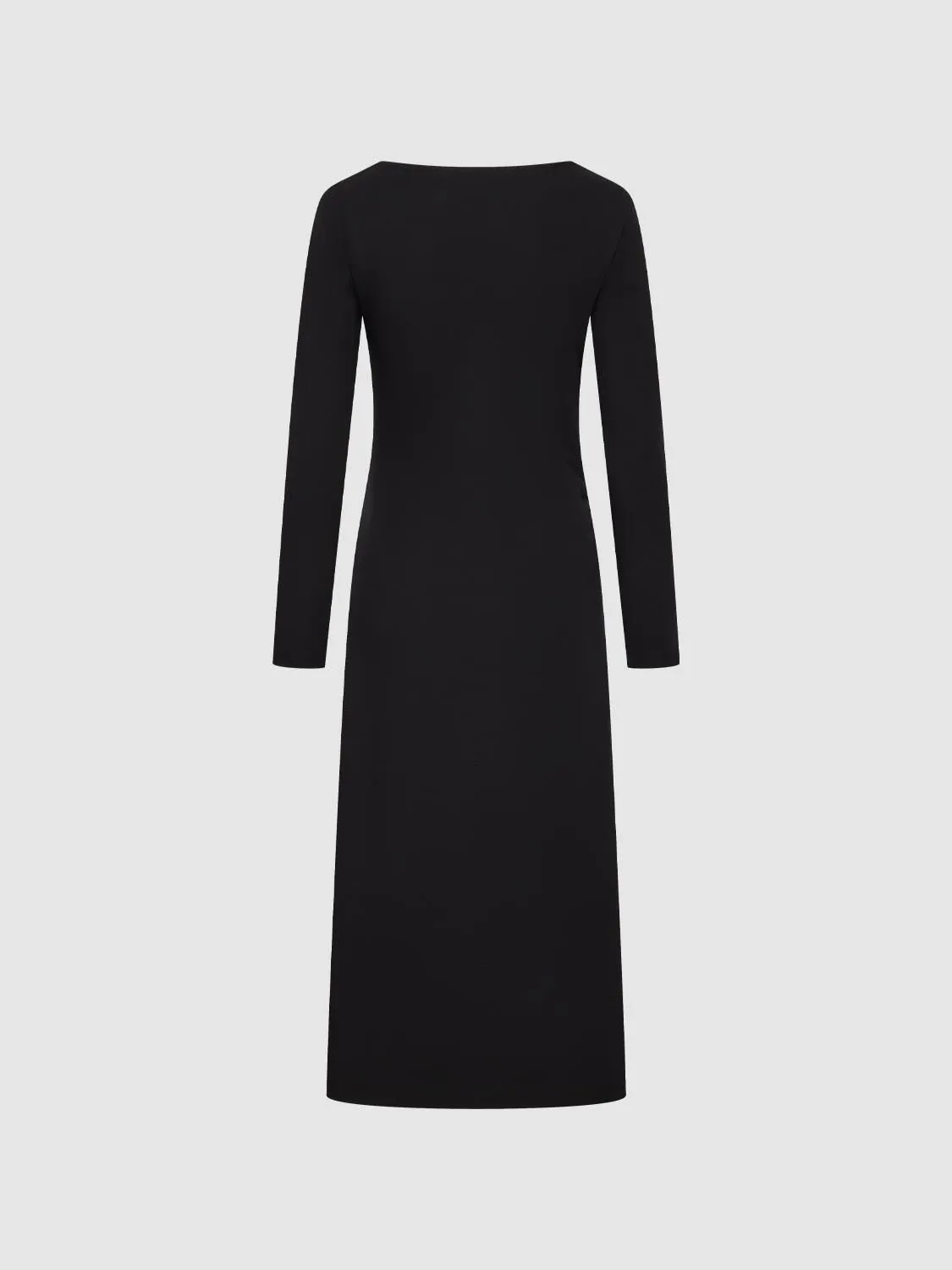 Asymmetric Neck Ruched A-Line Midi Dresses sold by Urban Revivo product image thumbnail 5