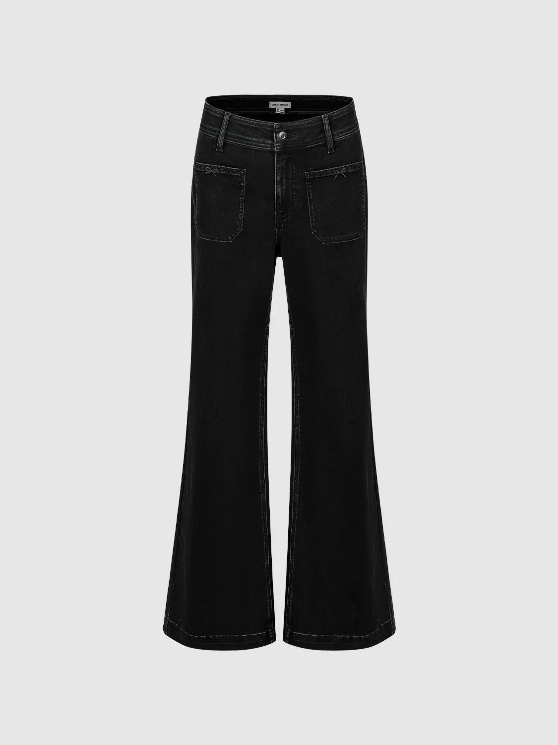 Patch Pockets Flare Leg Jeans sold by Urban Revivo product image thumbnail 2