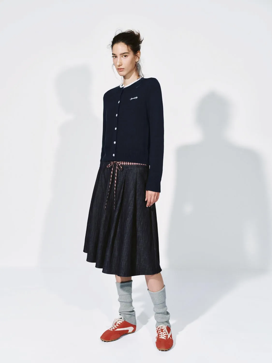 Contrast Trim Embroidered Knitted Cardigans sold by Urban Revivo product image thumbnail 4