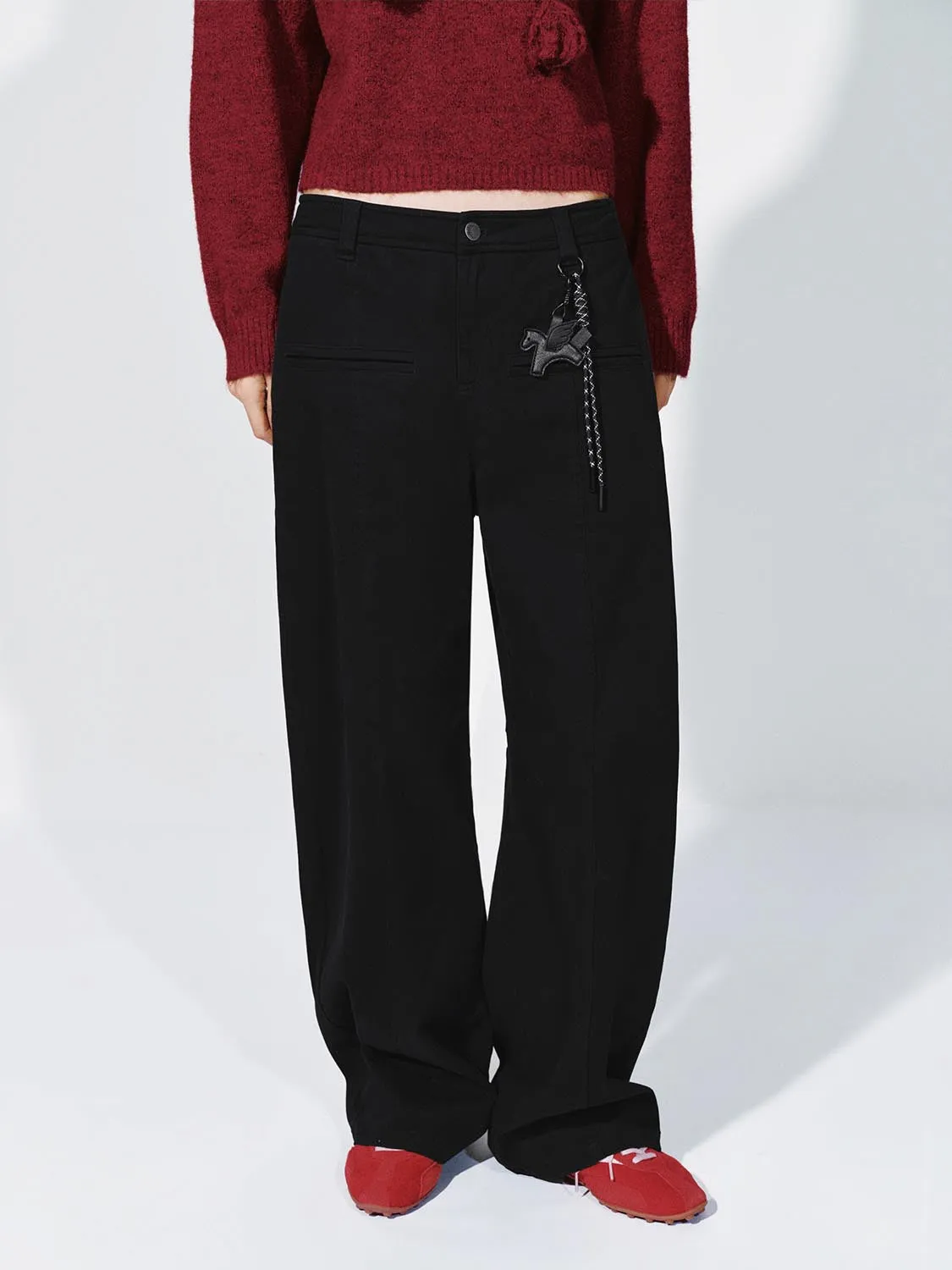 Barrel Leg Pants sold by Urban Revivo