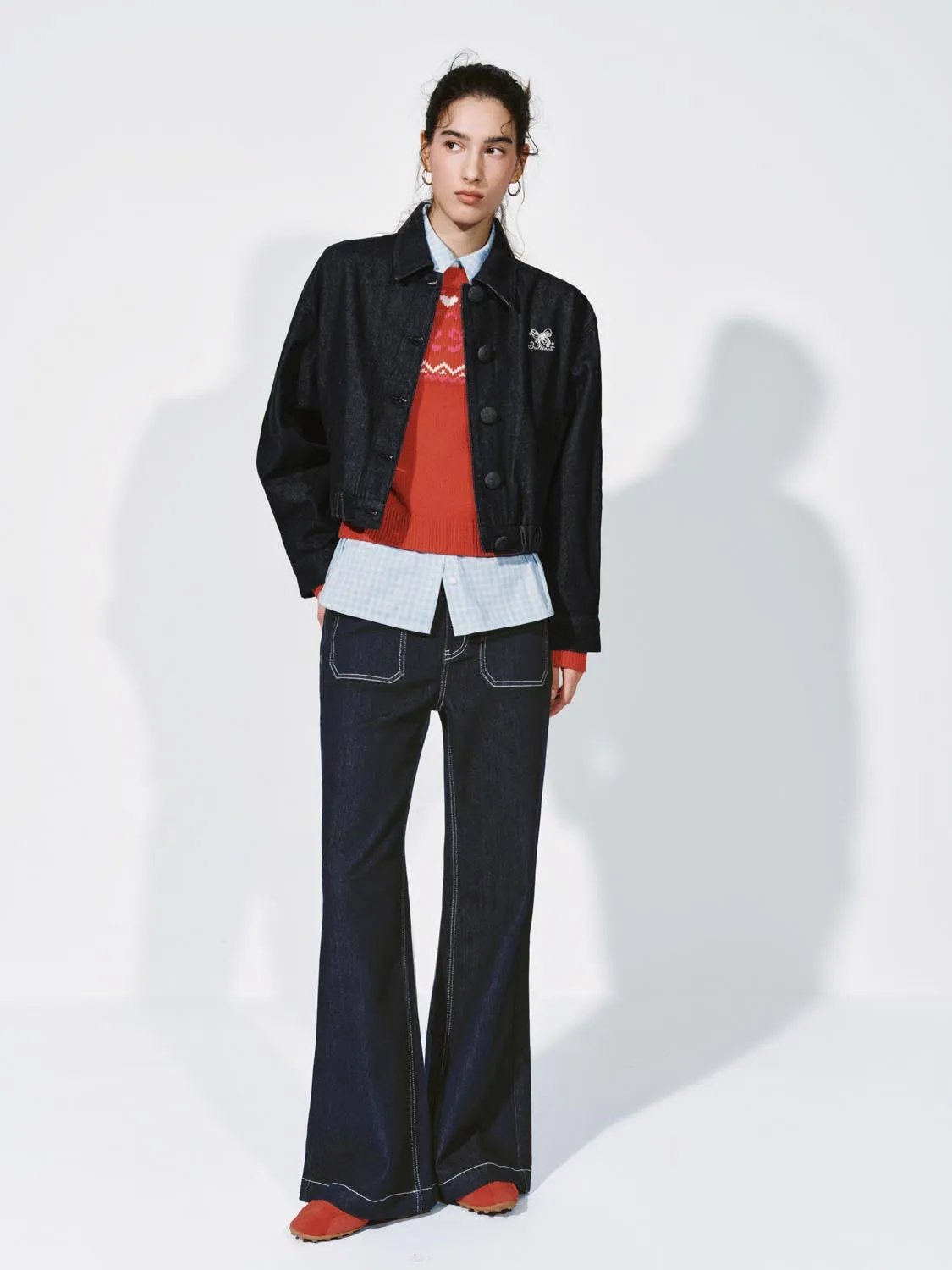 Button Up Denim Bomber Jackets sold by Urban Revivo product image thumbnail 5