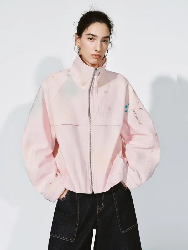 Mock Neck Printed Bomber Jackets sold by Urban Revivo