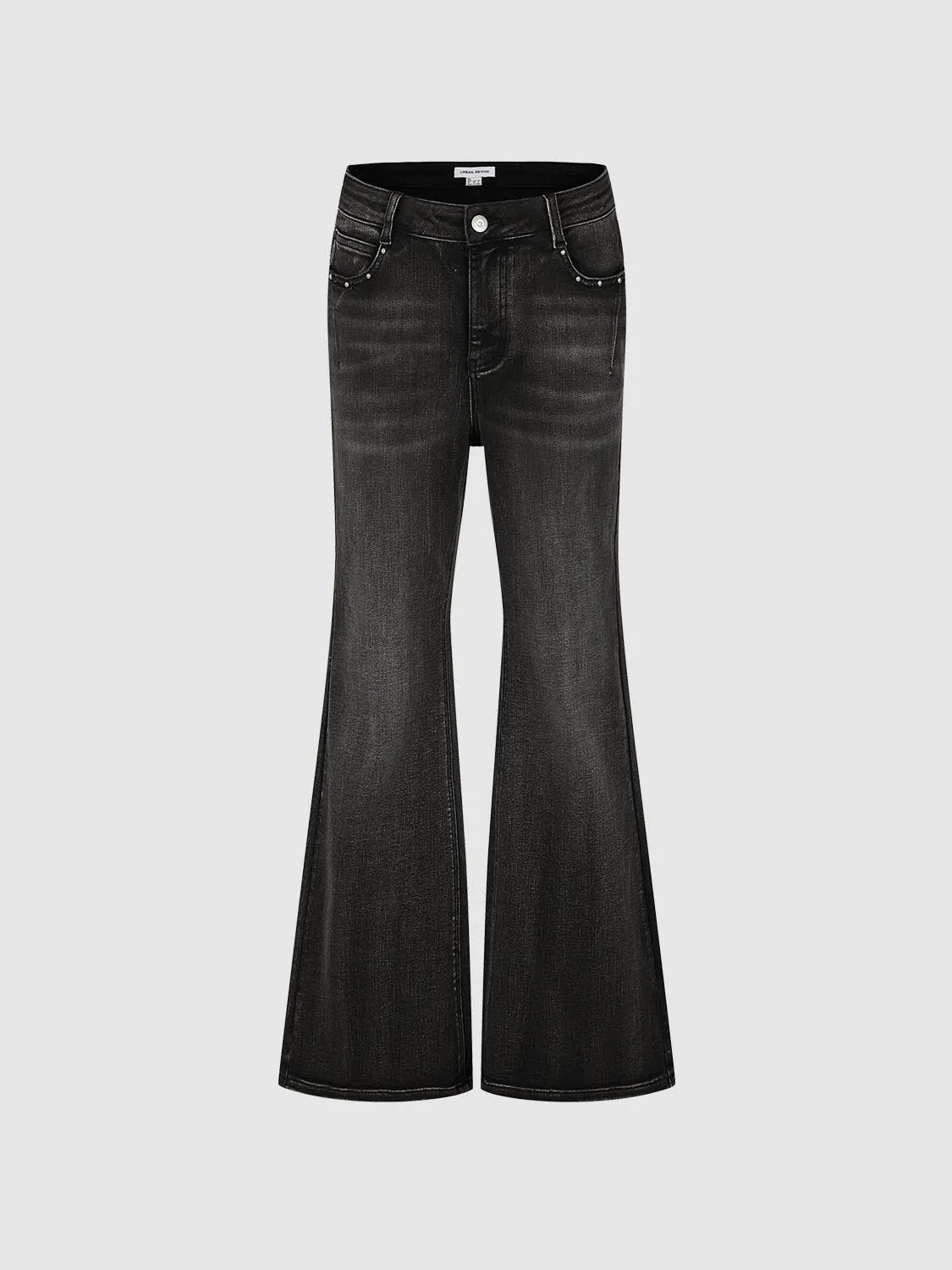 Washed Flare Leg Jeans sold by Urban Revivo product image thumbnail 2