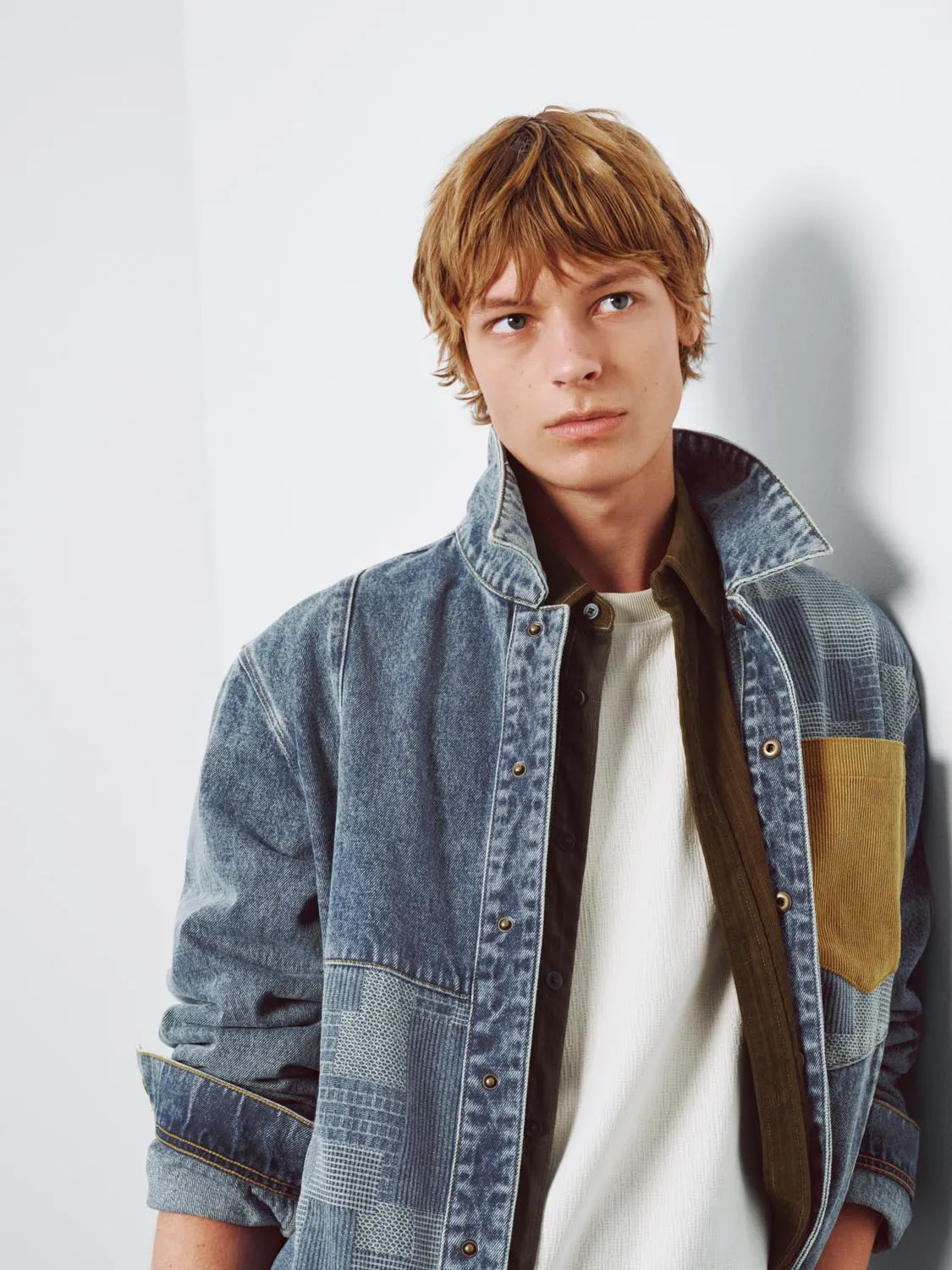 Contrast Patch Denim Shirts sold by Urban Revivo product image thumbnail 3