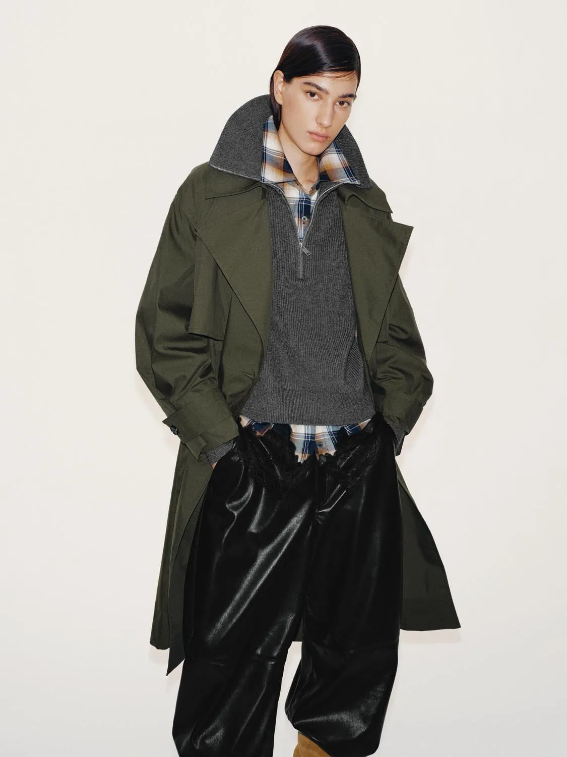 Oversize Double Breasted Trench Coats sold by Urban Revivo product image thumbnail 2