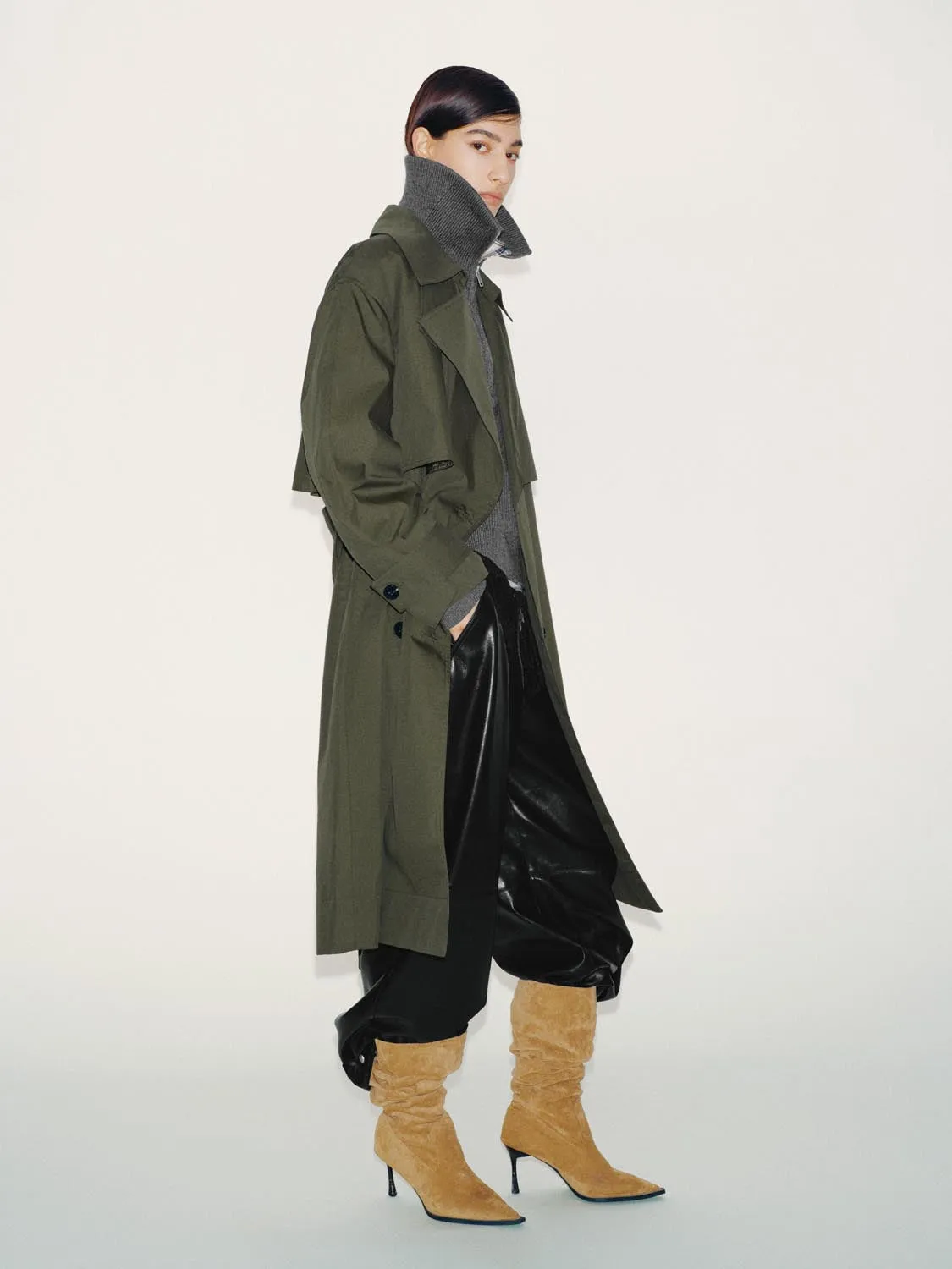 Oversize Double Breasted Trench Coats sold by Urban Revivo product image thumbnail 4