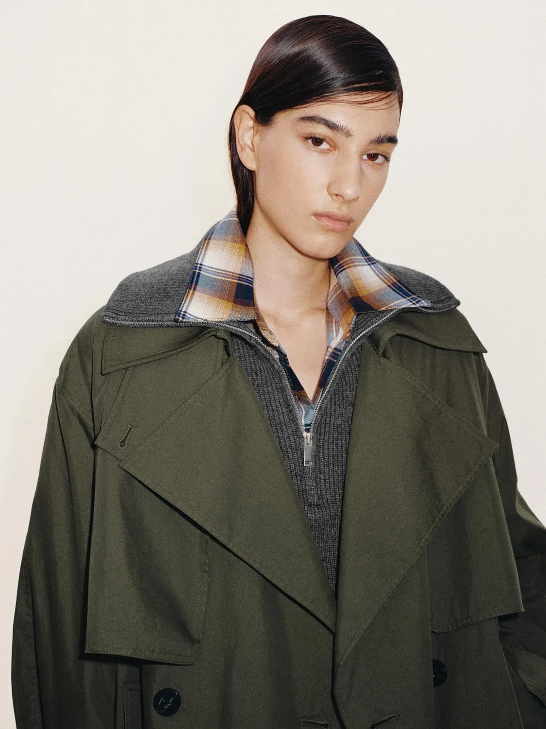 Oversize Double Breasted Trench Coats sold by Urban Revivo product image thumbnail 3