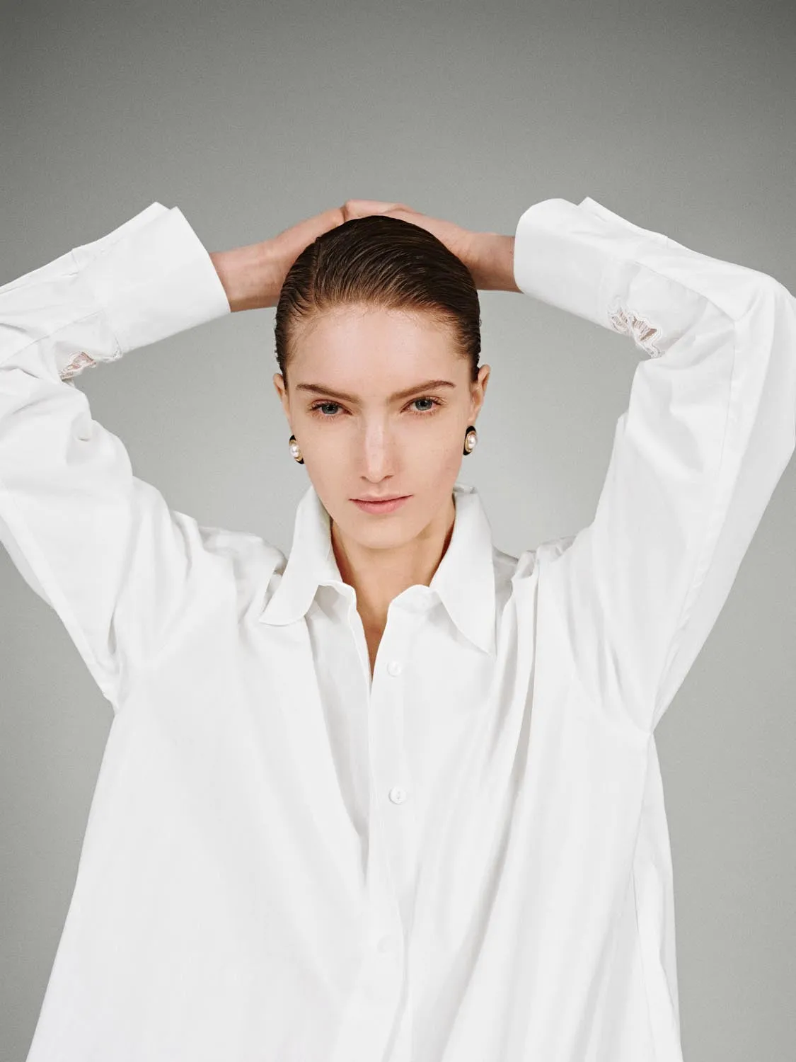 Guipure Lace Detail Shirts sold by Urban Revivo product image thumbnail 3