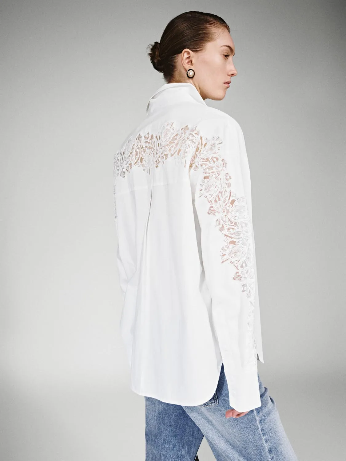 Guipure Lace Detail Shirts sold by Urban Revivo product image thumbnail 2