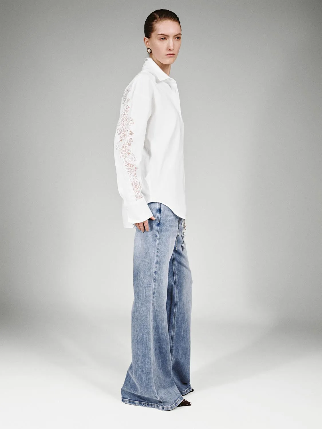 Guipure Lace Detail Shirts sold by Urban Revivo product image thumbnail 5