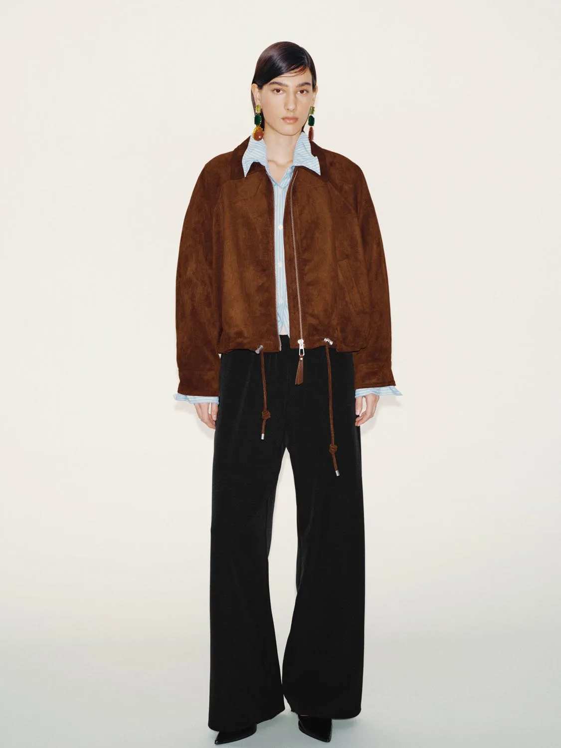 Drawstring Bomber Jackets sold by Urban Revivo product image thumbnail 4