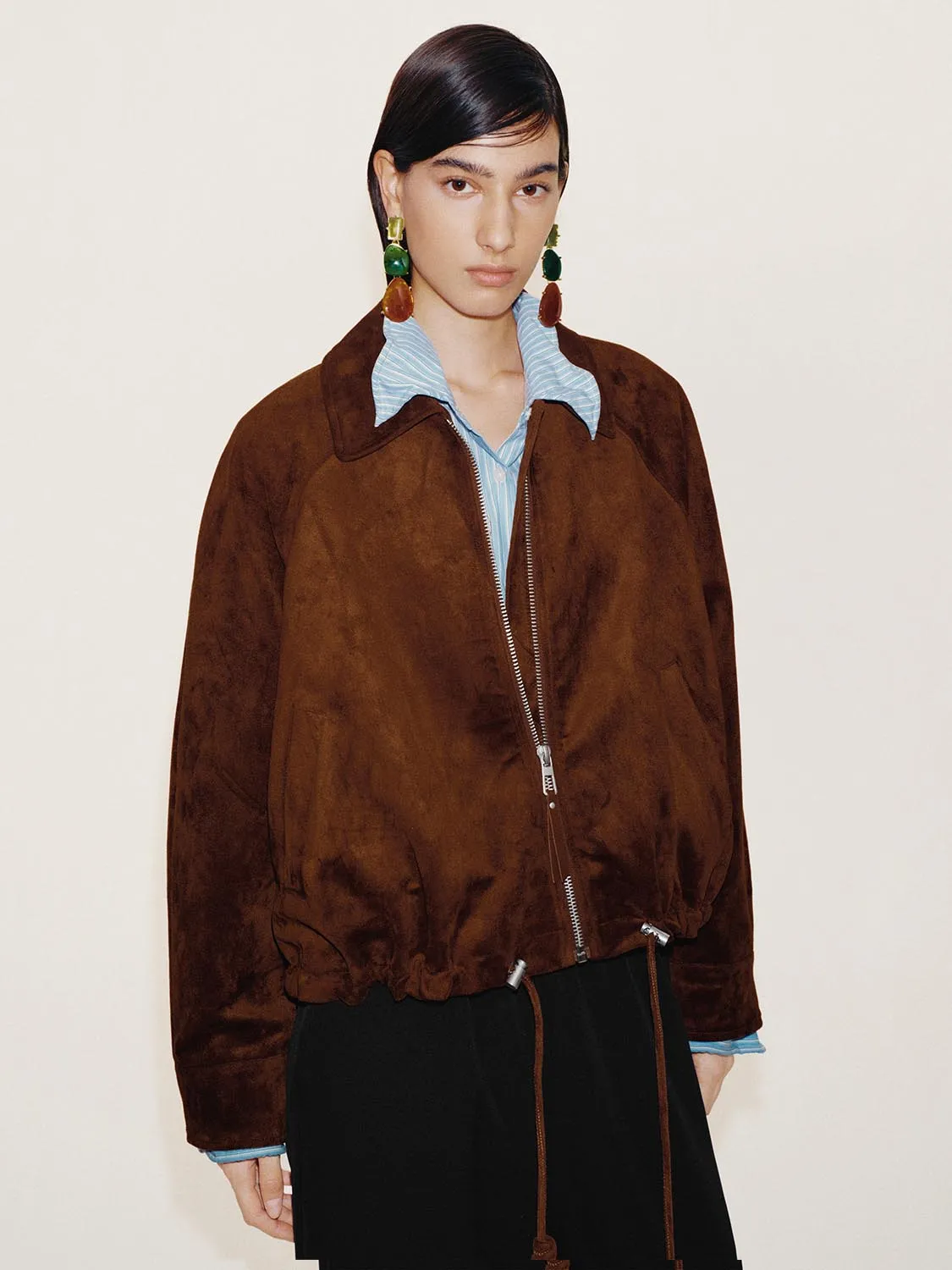 Drawstring Bomber Jackets sold by Urban Revivo