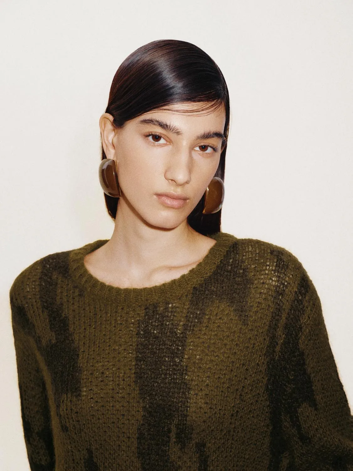 Intarsia Long Sleeve Knitted T-Shirts sold by Urban Revivo product image thumbnail 3