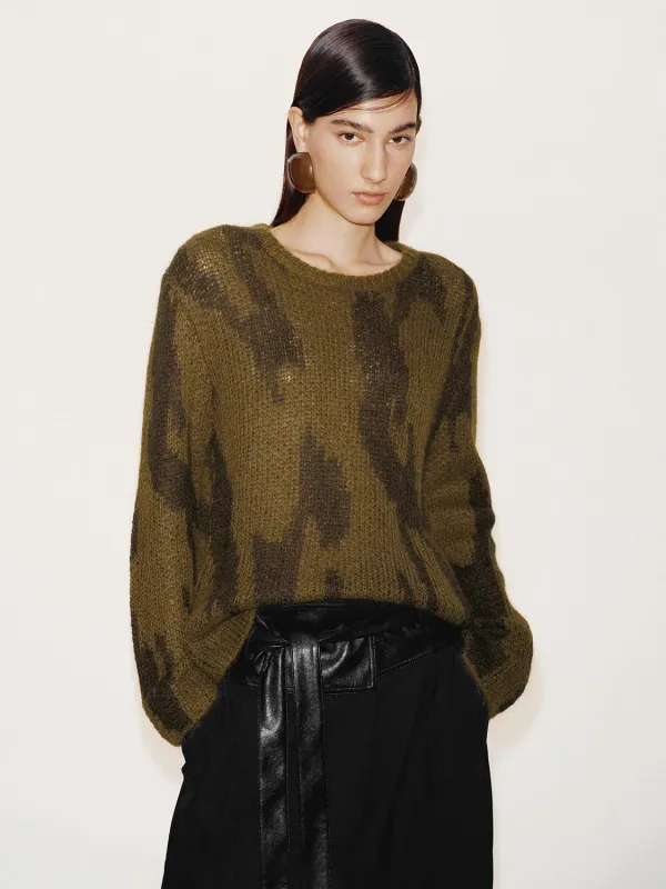 Intarsia Long Sleeve Knitted T-Shirts sold by Urban Revivo