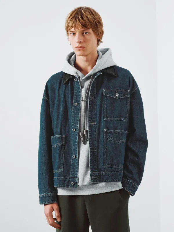 Patch Pockets Collared Denim Jackets sold by Urban Revivo