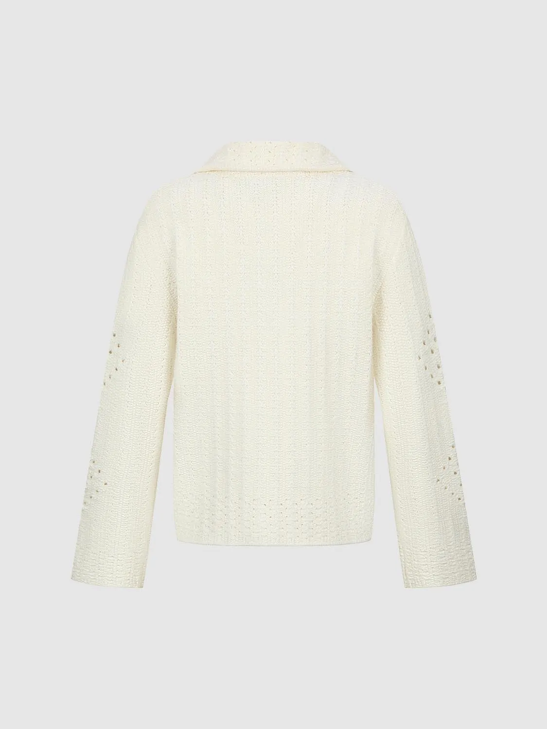 Collared Patch Pocket Knitted Cardigan sold by Urban Revivo product image thumbnail 2