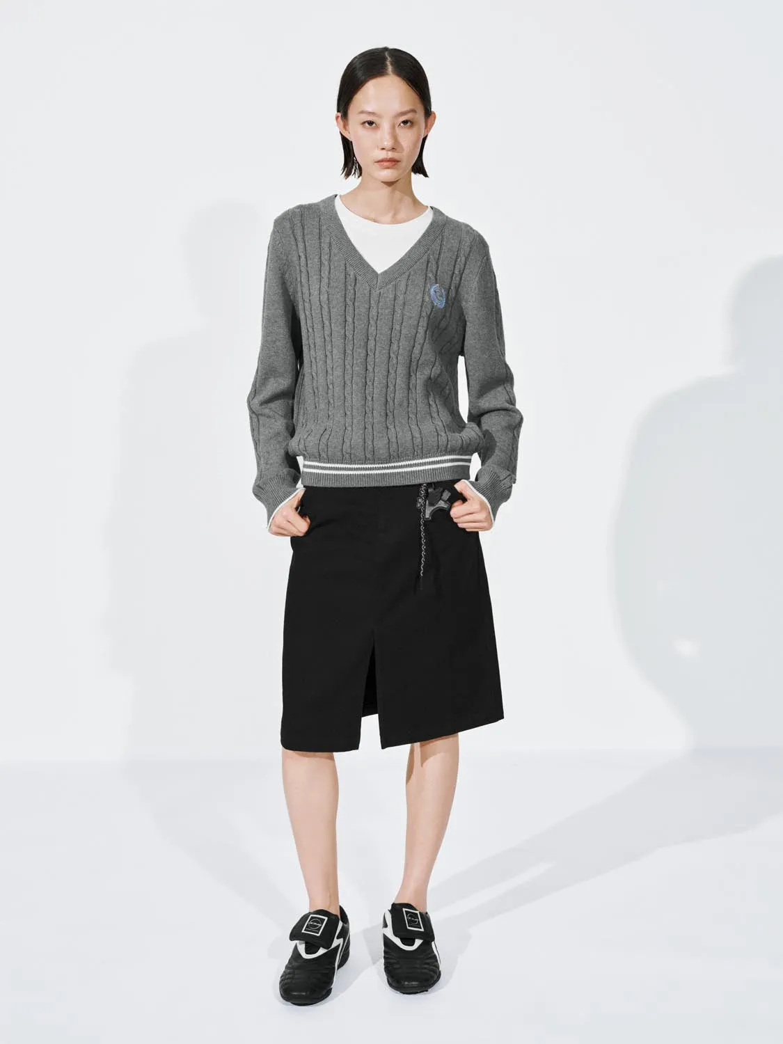 2 In 1 Cable Knitted T-Shirts sold by Urban Revivo product image thumbnail 4