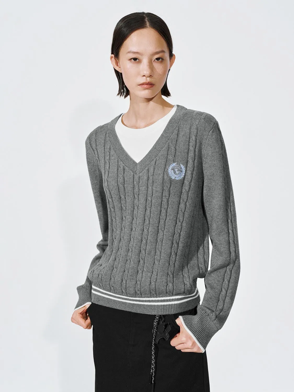 2 In 1 Cable Knitted T-Shirts sold by Urban Revivo