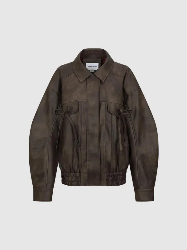 Bow Detail Bomber Jackets sold by Urban Revivo