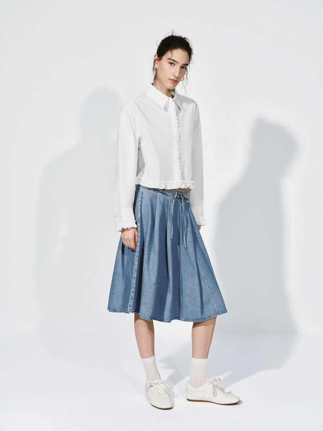 Ruffle Trim Shirts sold by Urban Revivo product image thumbnail 5