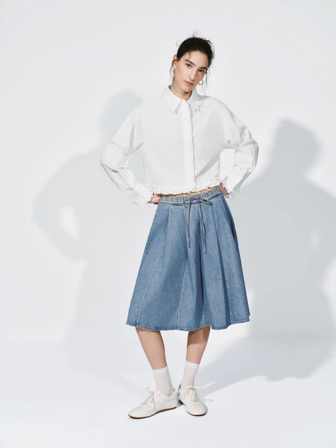 Ruffle Trim Shirts sold by Urban Revivo product image thumbnail 4