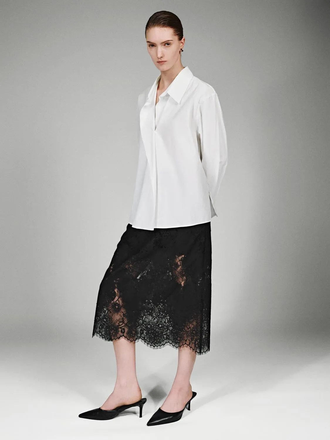 Asymmetric Placket Shirts sold by Urban Revivo product image thumbnail 5