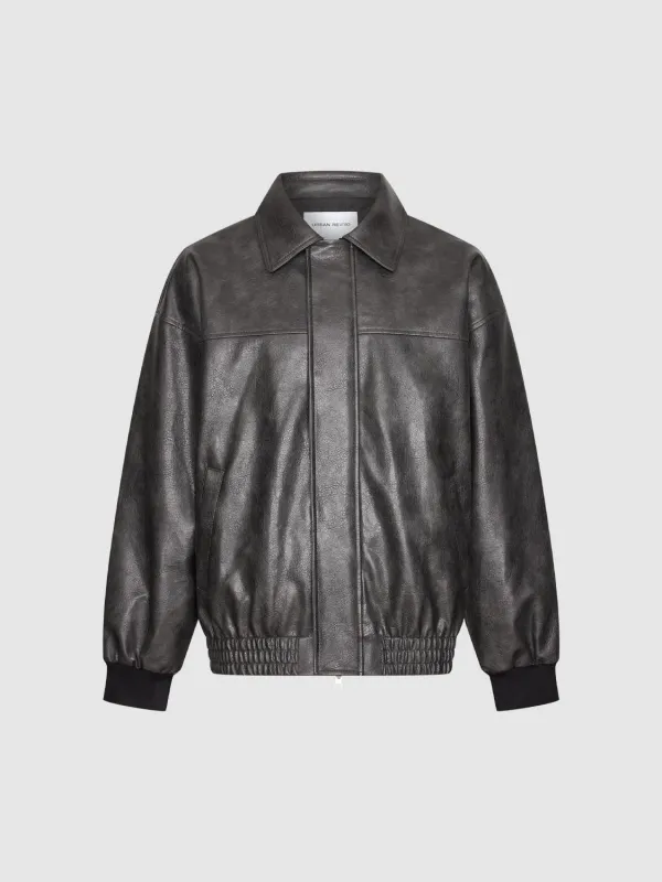 Faux Leather Bomber Jackets sold by Urban Revivo