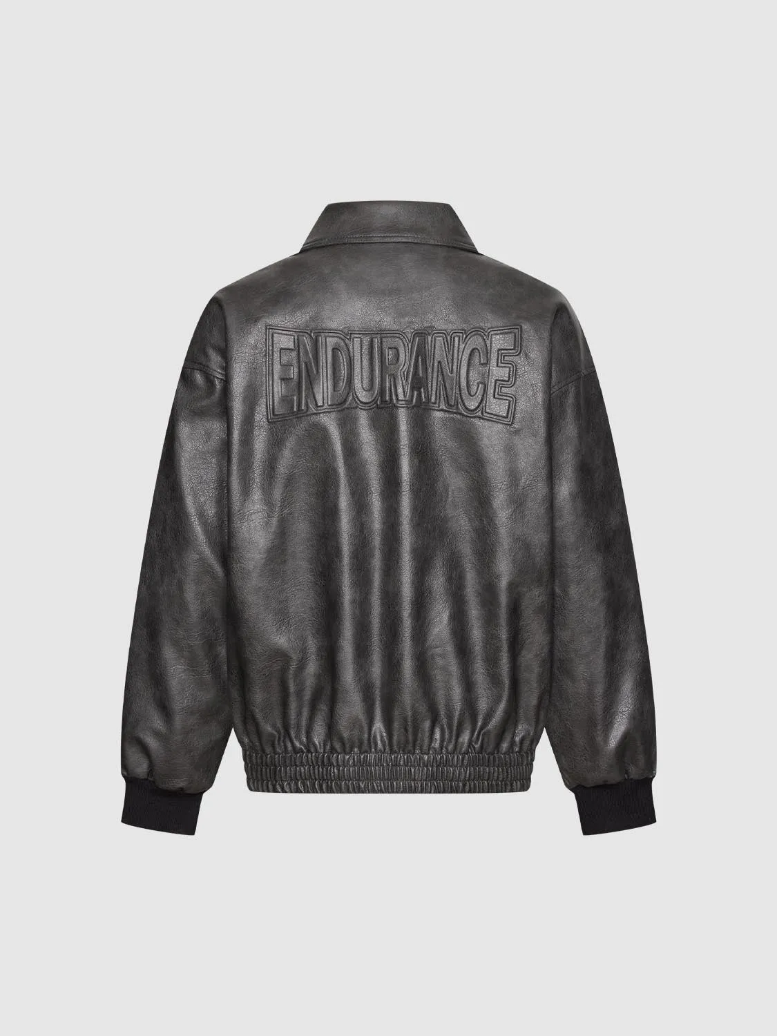 Faux Leather Bomber Jackets sold by Urban Revivo product image thumbnail 2