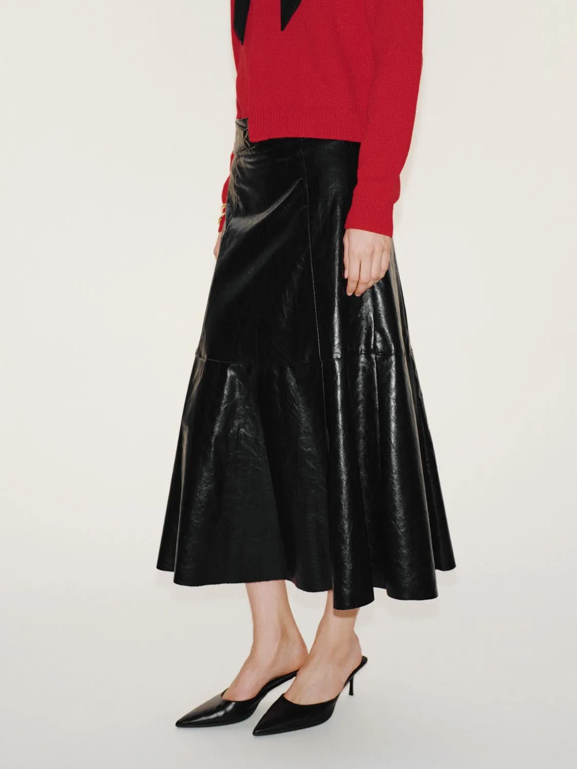 Belted A-Line Midi Skirts sold by Urban Revivo product image thumbnail 3