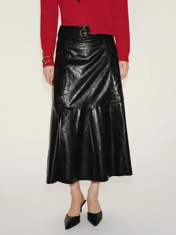 Belted A-Line Midi Skirts sold by Urban Revivo