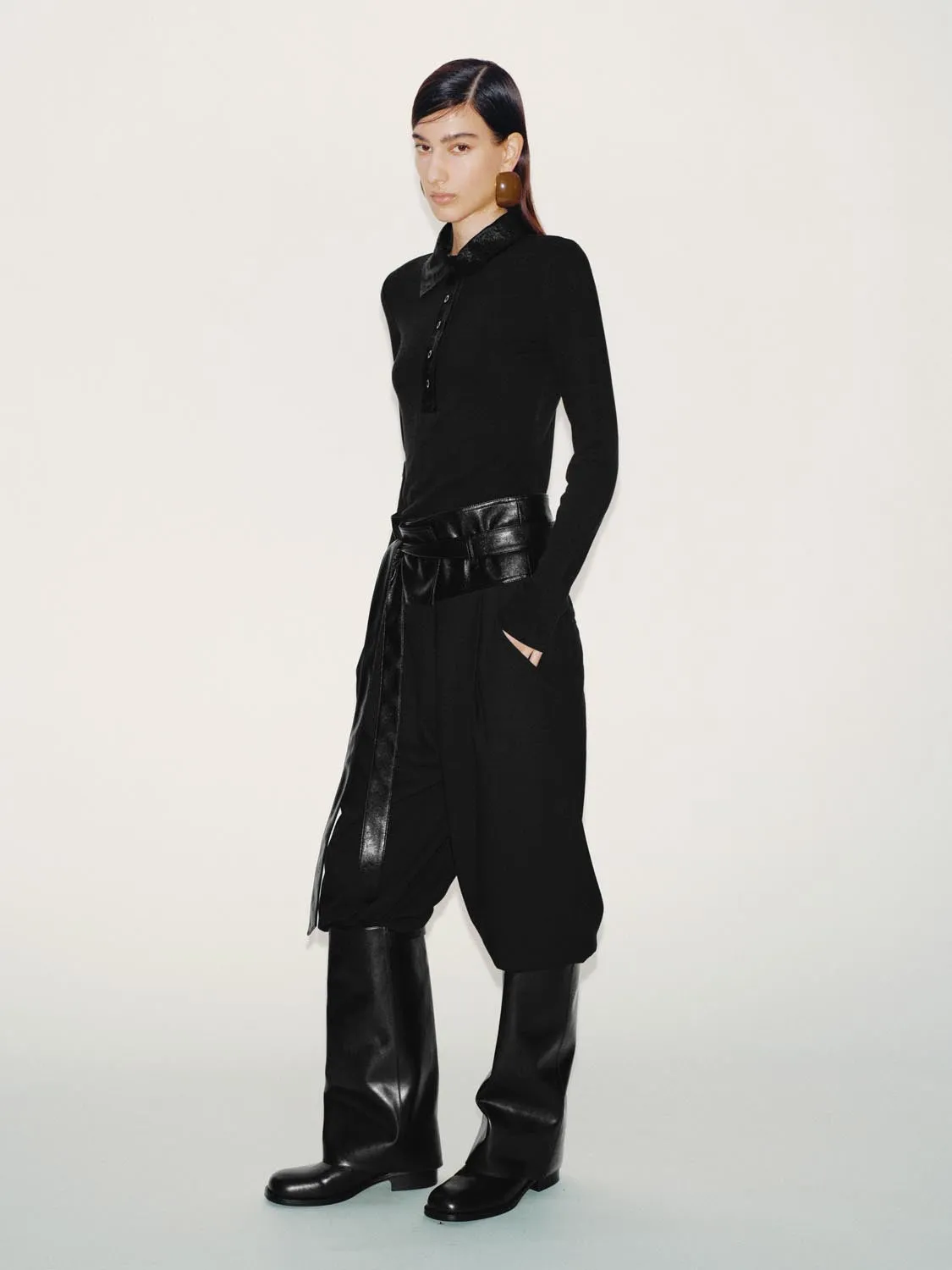 Polo Neck Long Sleeve T-Shirts sold by Urban Revivo product image thumbnail 4