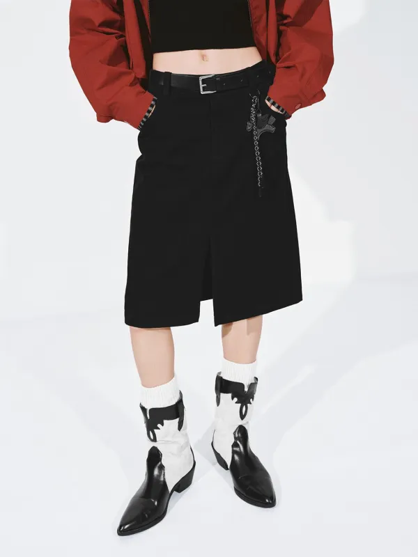 Belted Straight Midi Skirts sold by Urban Revivo