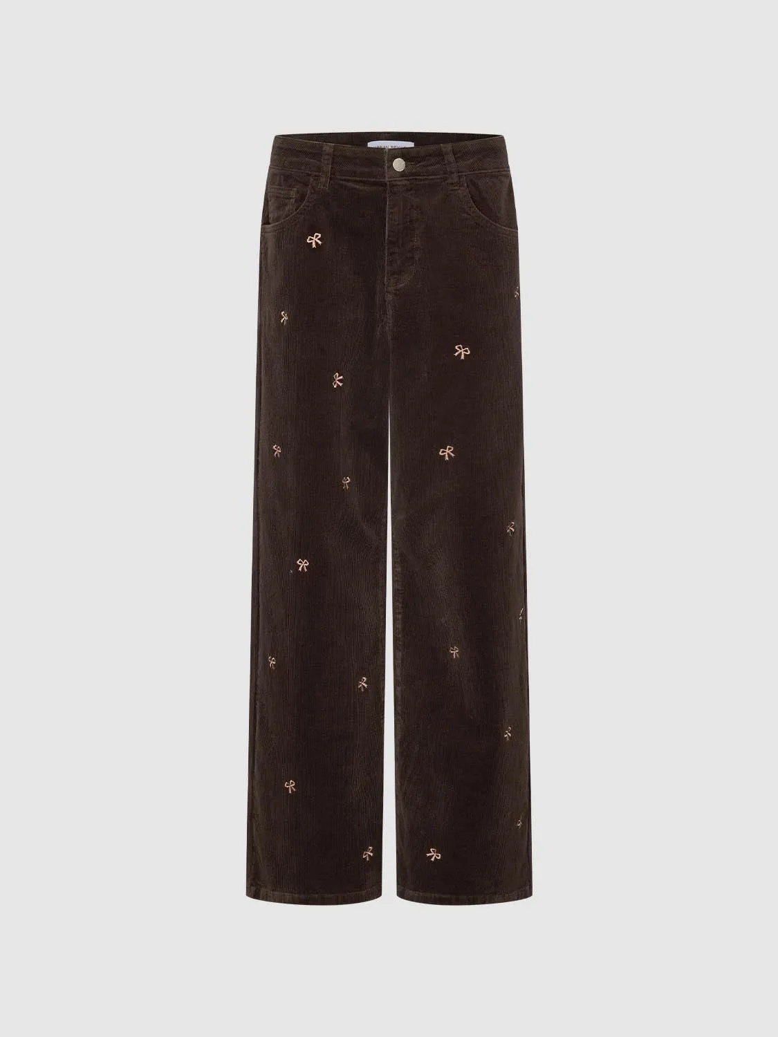 Bow Printed Wide Leg Jeans sold by Urban Revivo product image thumbnail 2
