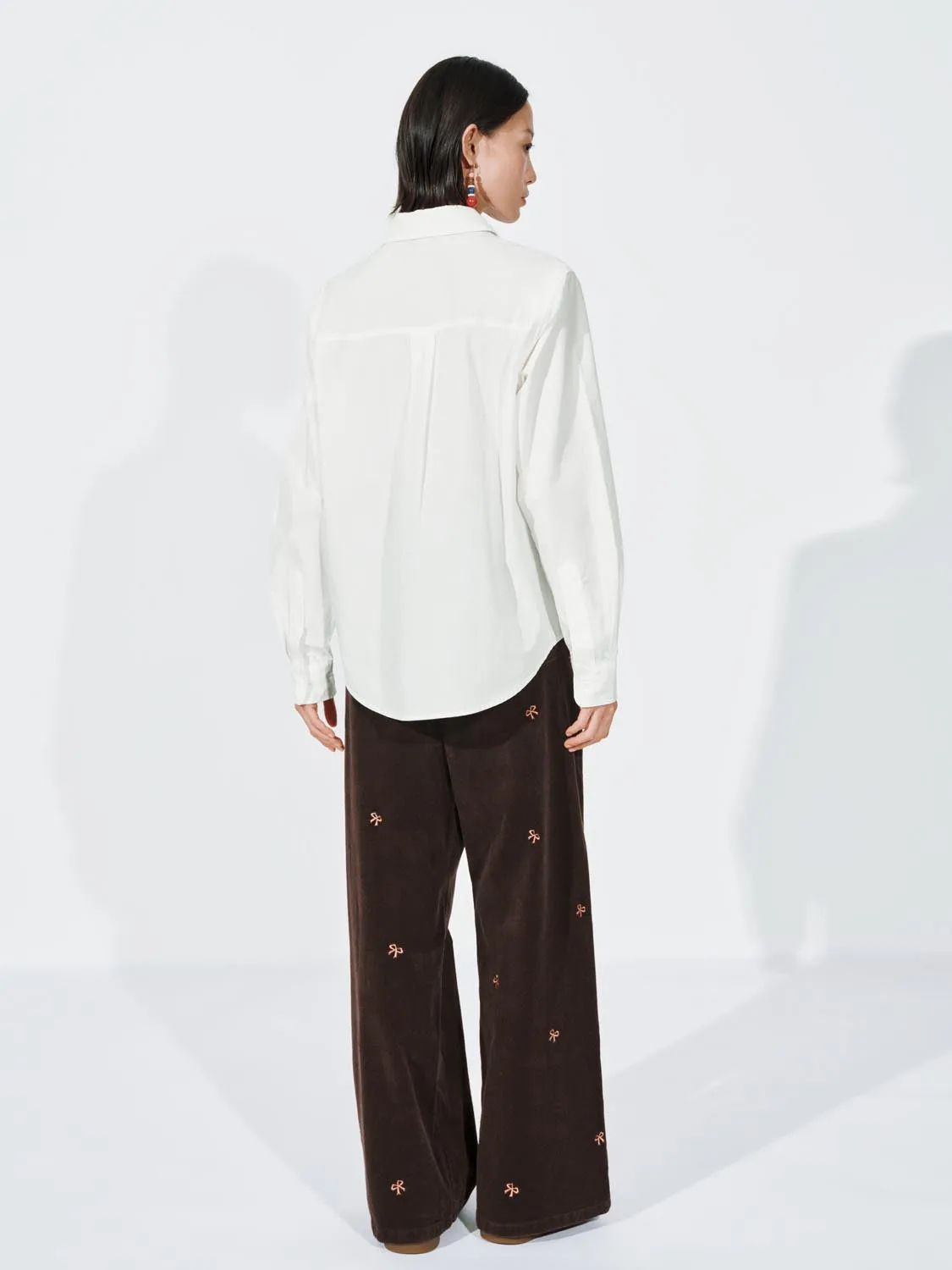 Bow Printed Wide Leg Jeans sold by Urban Revivo product image thumbnail 4