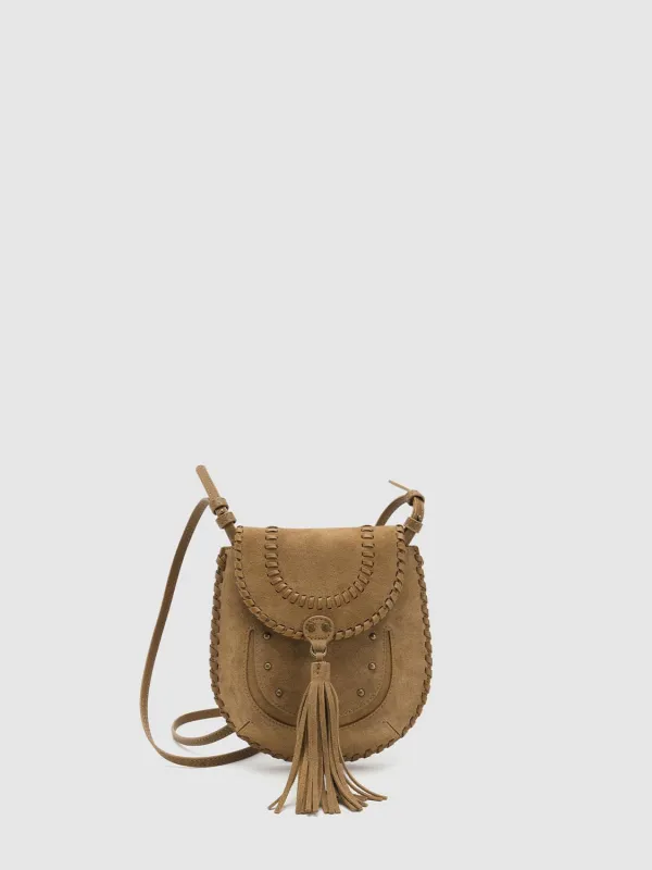 Fringe Detail Studded Flap Crossbody Bags sold by Urban Revivo