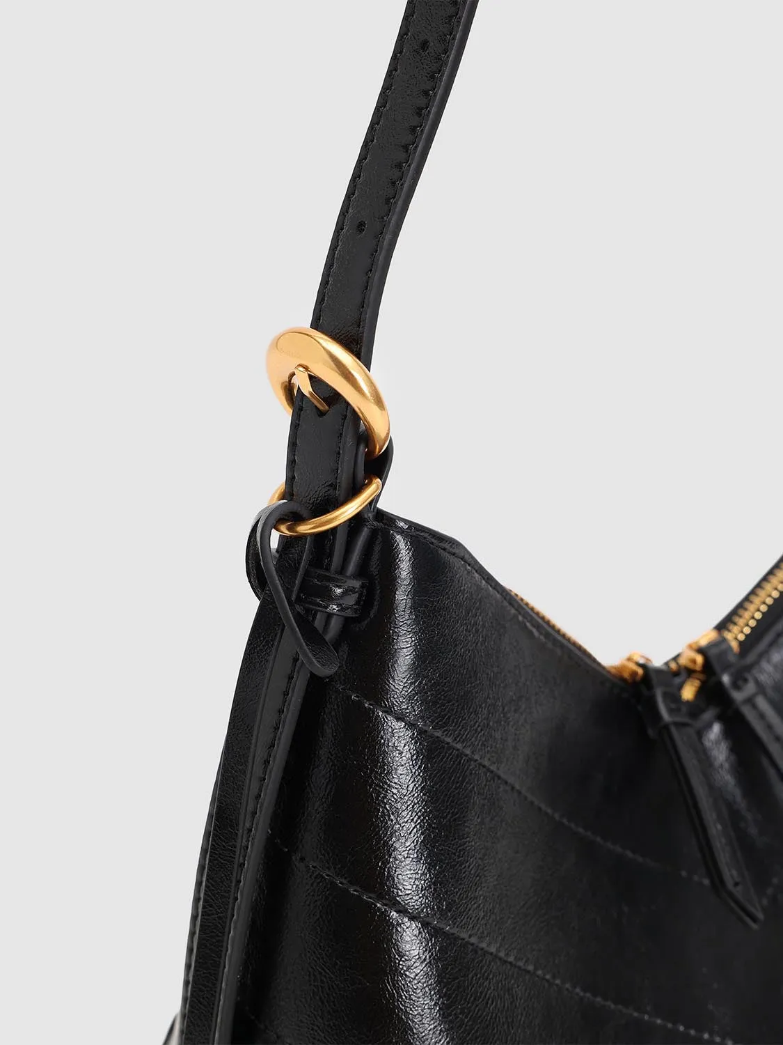 Faux Leather Buckle Detail Crescent Shoulder Bags sold by Urban Revivo product image thumbnail 4