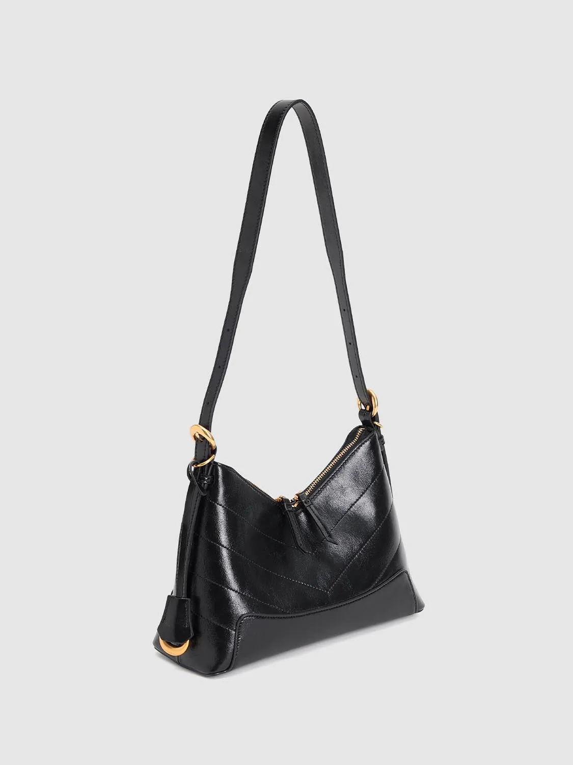 Faux Leather Buckle Detail Crescent Shoulder Bags sold by Urban Revivo product image thumbnail 3